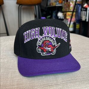 Vintage TRAPASAURUS NBA Black and Purple Raptors Hat